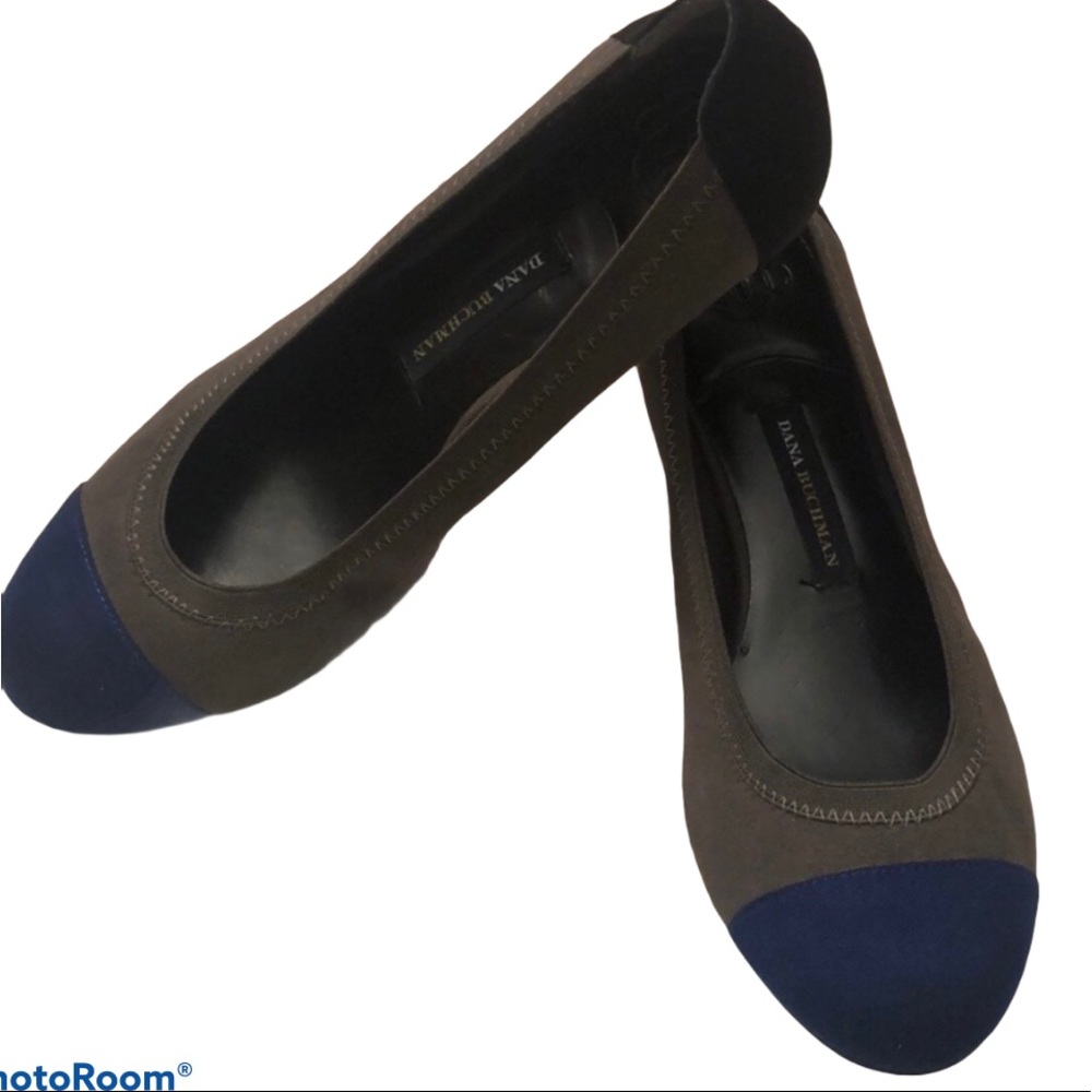 Dana Buchman Tri-Colored Pumps Wedge Heels NEW